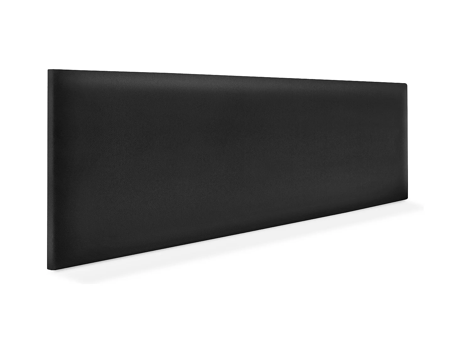 DHOME Tête de lit simili cuir lisse 160x50cm Lits 150/160 - Noir