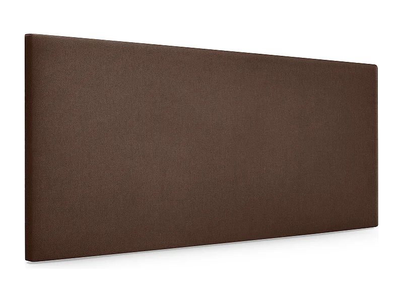 DHOME Tête de lit en tissu Aqualine lisse 105x50cm Lits 105 - Marron