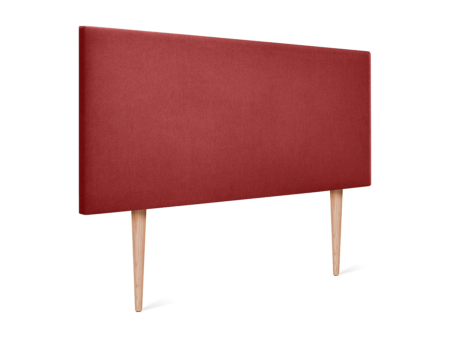 DHOME Hoofdeinde van Stof Aqualine Effen 110x105cm met Poten Bedden 105 - Rood