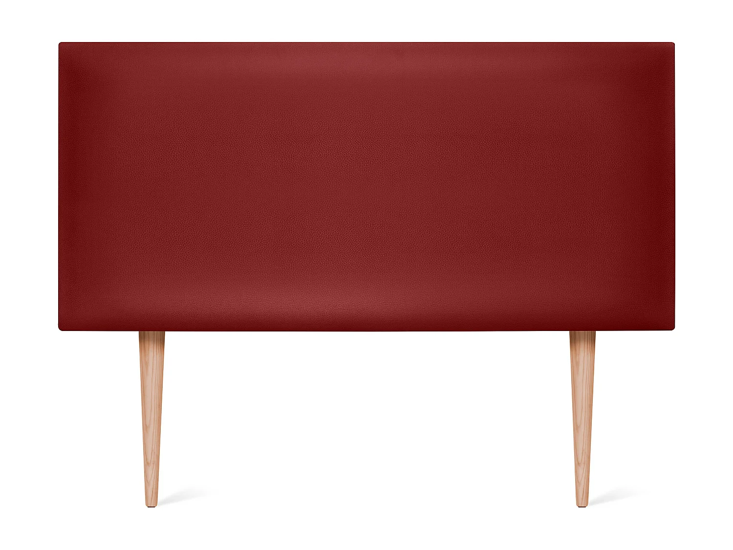 DHOME Glad kunstleer hoofdbord 95x105cm met bedpoten 90 - Rood