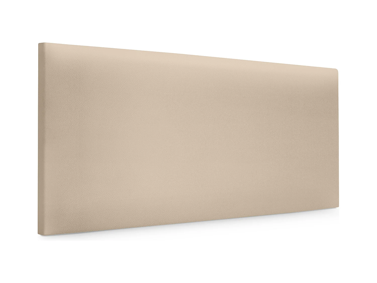DHOME Kopfteil aus glattem Kunstleder 105x50cm Betten 105 - Beige