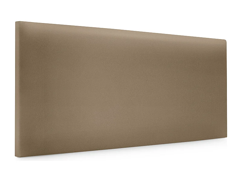 DHOME Tête de lit simili cuir lisse 90x50cm Lits 80/90 - Marron Clair