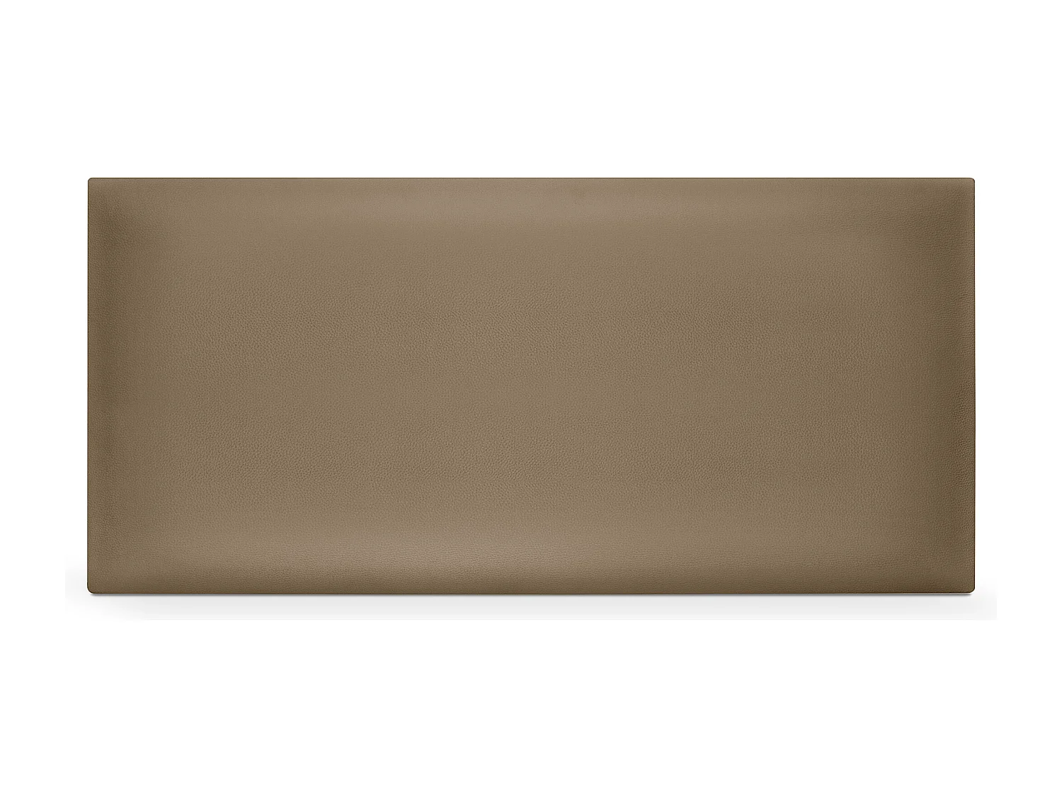 DHOME Tête de lit simili cuir lisse 90x50cm Lits 80/90 - Marron Clair