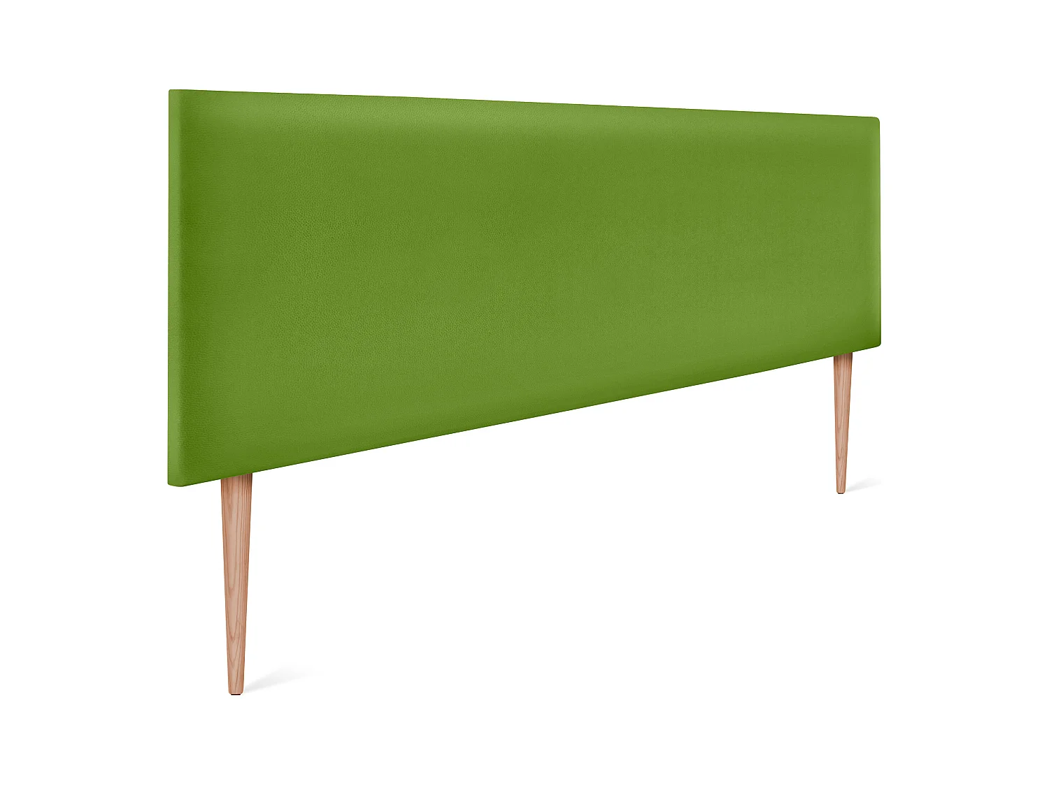 DHOME Tête de lit simili cuir lisse 150x105cm avec pieds Lits 150 - Vert