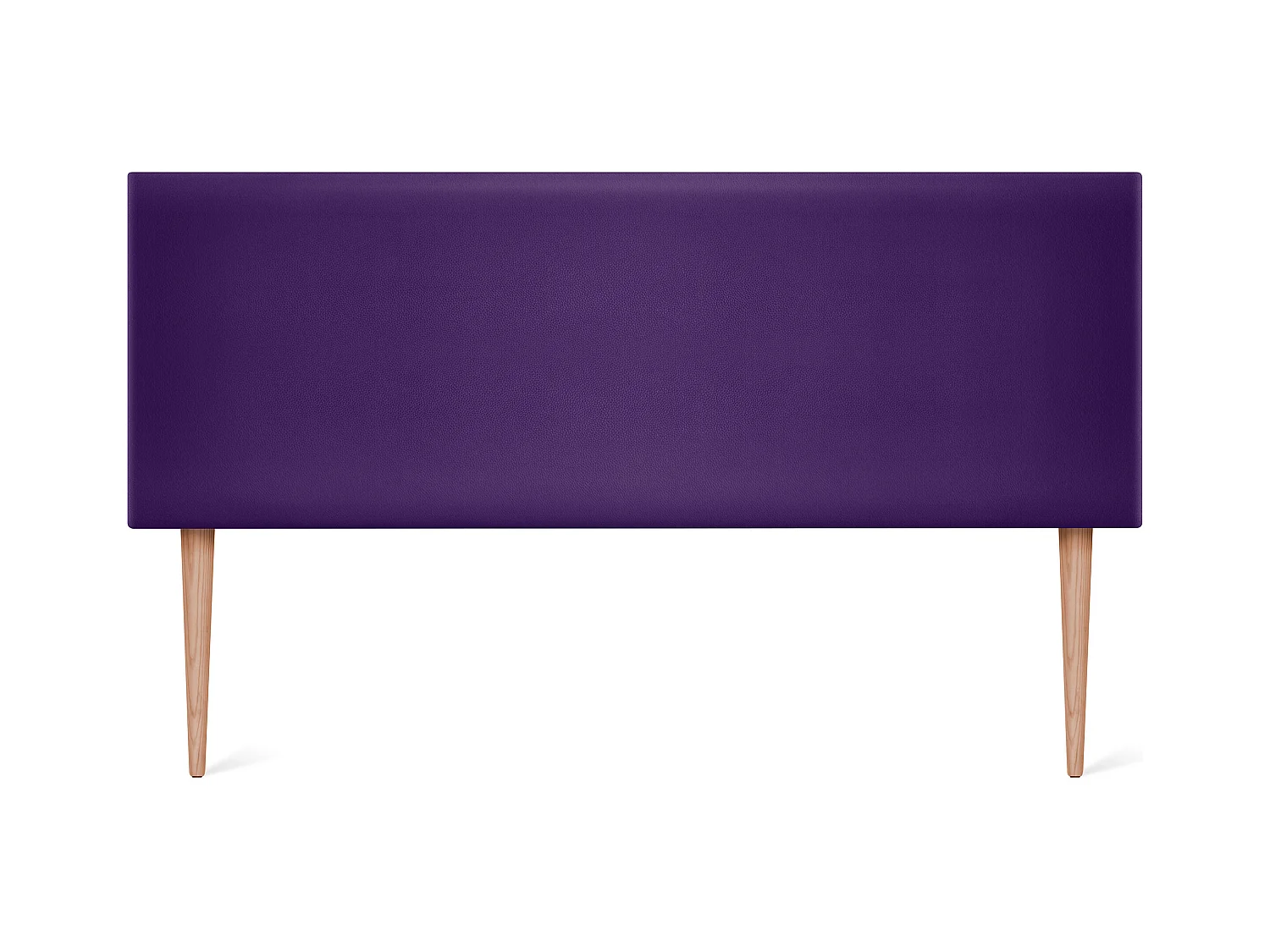 DHOME Tête de lit simili cuir lisse 135x105cm avec pieds Lits 120/135 - Lila