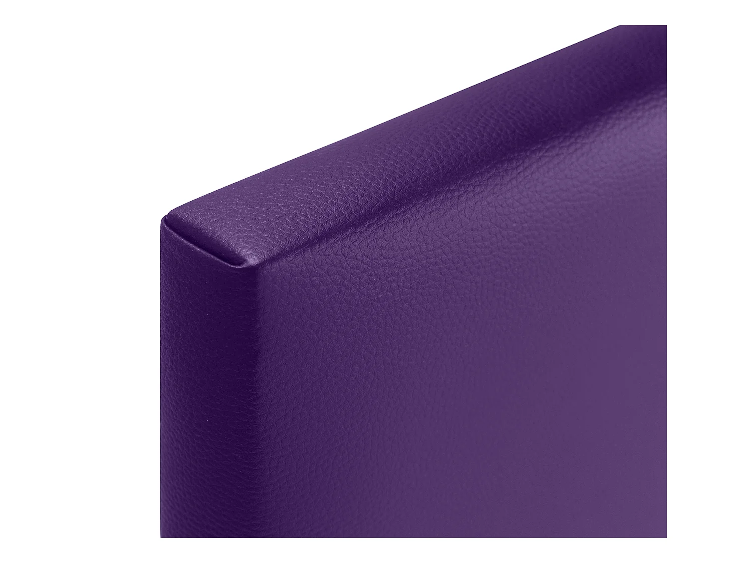 DHOME Tête de lit simili cuir lisse 135x105cm avec pieds Lits 120/135 - Lila