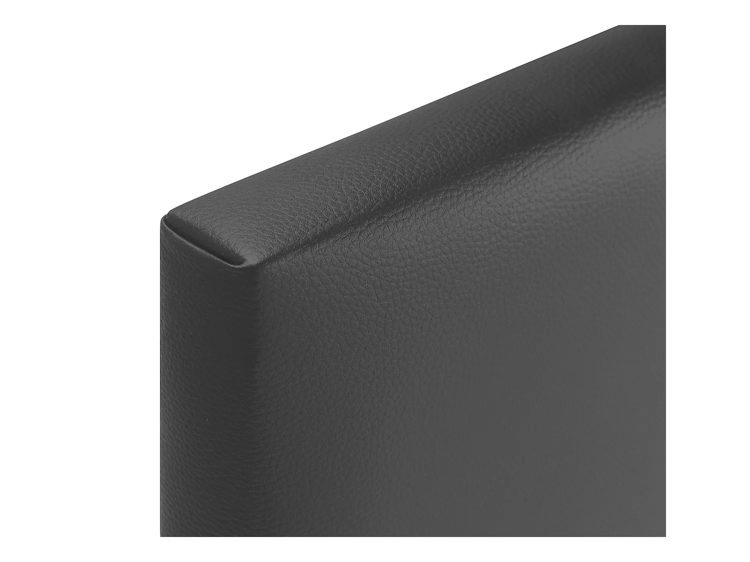 DHOME Tête de lit simili cuir lisse 110x105cm avec pieds Lits 105 - Gris