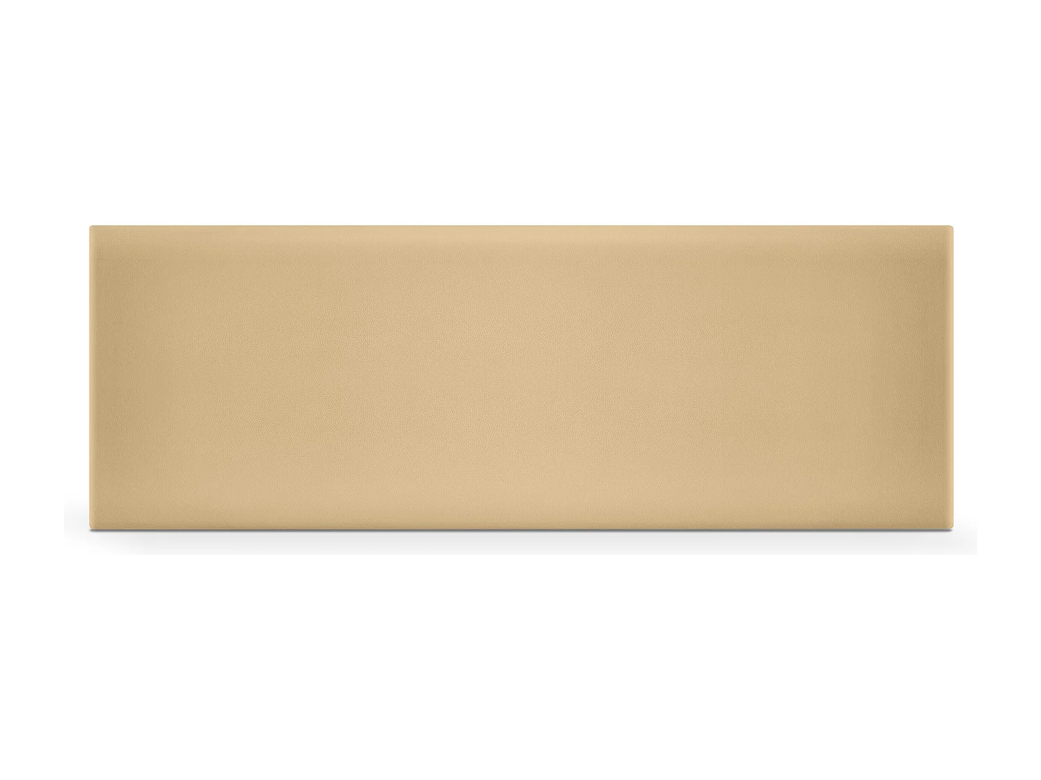 DHOME Tête de lit simili cuir lisse 135x50cm Lits 120/135 - Vanille