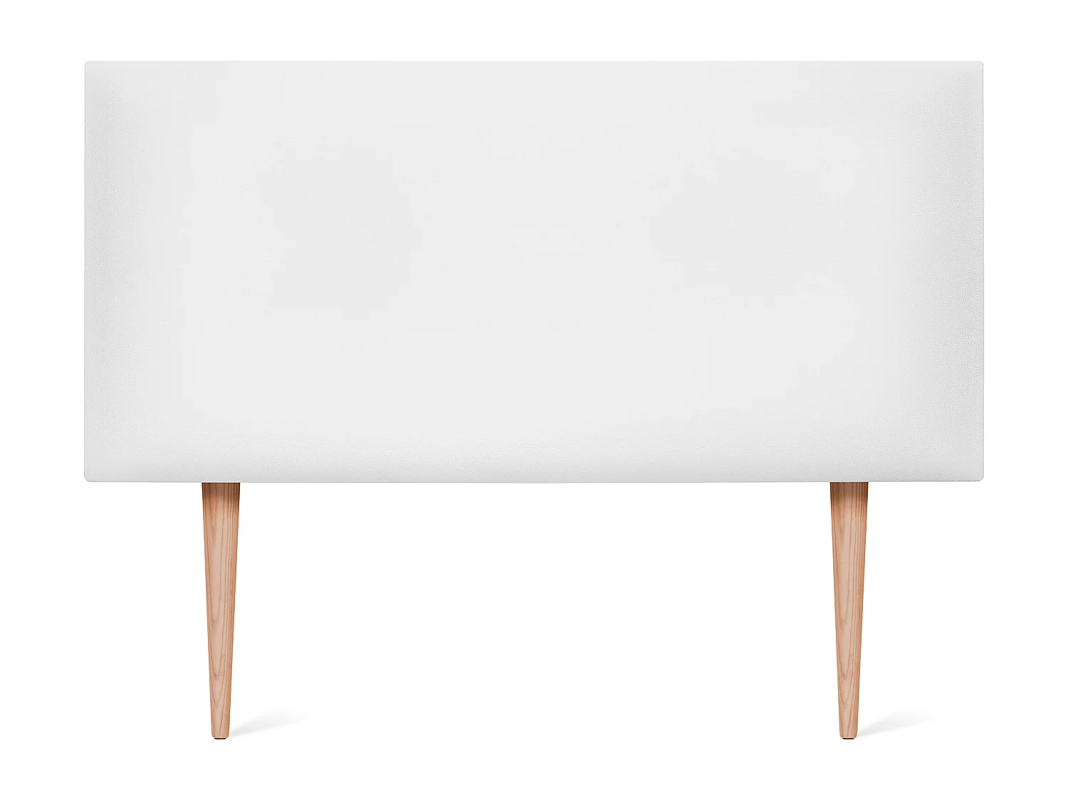 DHOME Kopfteil aus glattem Kunstleder 105x105cm Mit Beinen Betten 105 - Weiß