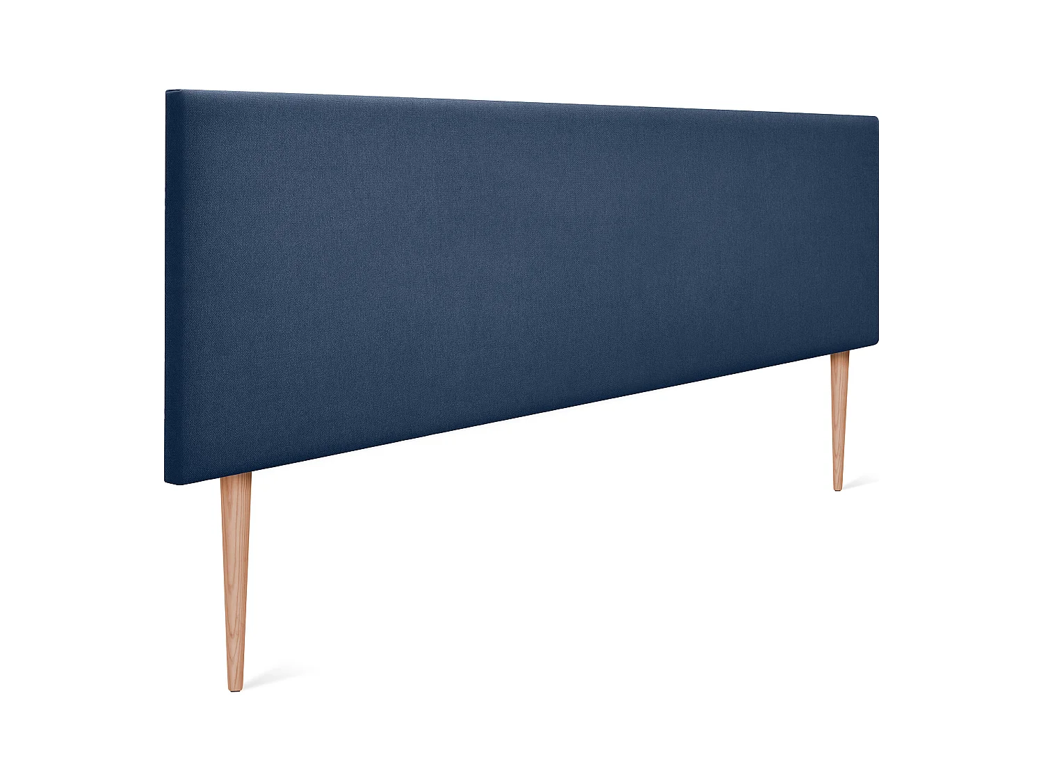 DHOME Stoff-Kopfteil Aqualine Glatt 150x105cm Mit Beinen Betten 150 - Blau
