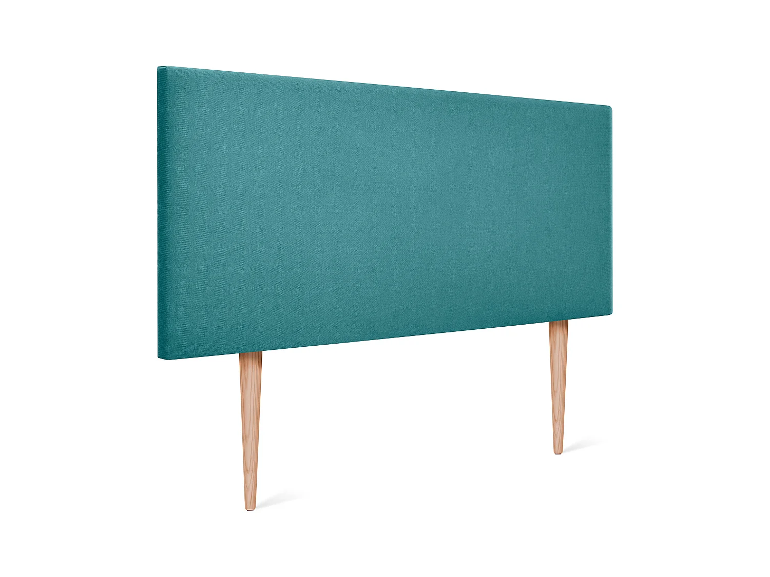 DHOME Tête de lit en tissu Aqualine lisse 95x105cm avec pieds Lits 90 - Turquoise