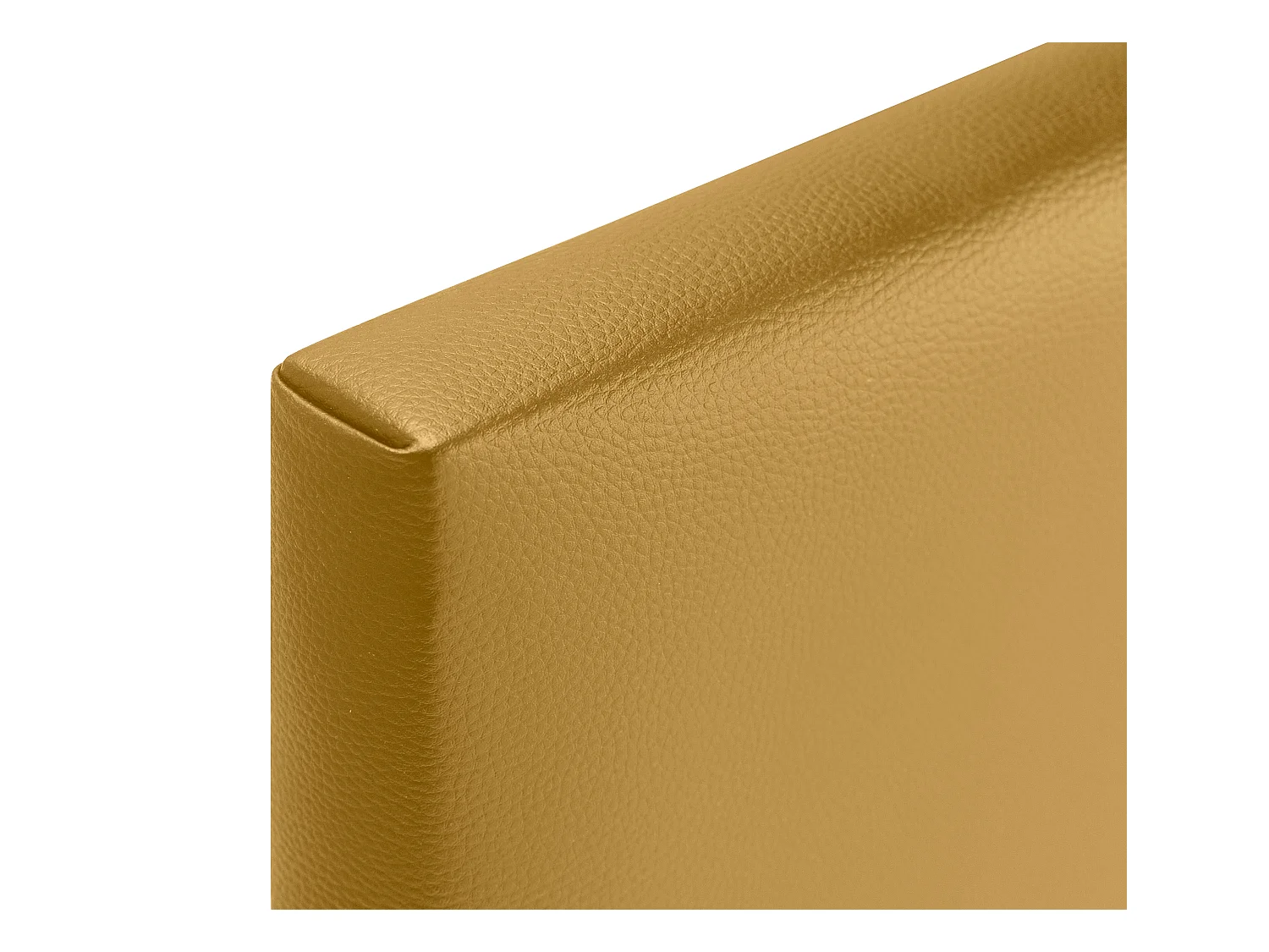 DHOME Tête de lit simili cuir lisse 145x50cm Lits 135/140 - Doré