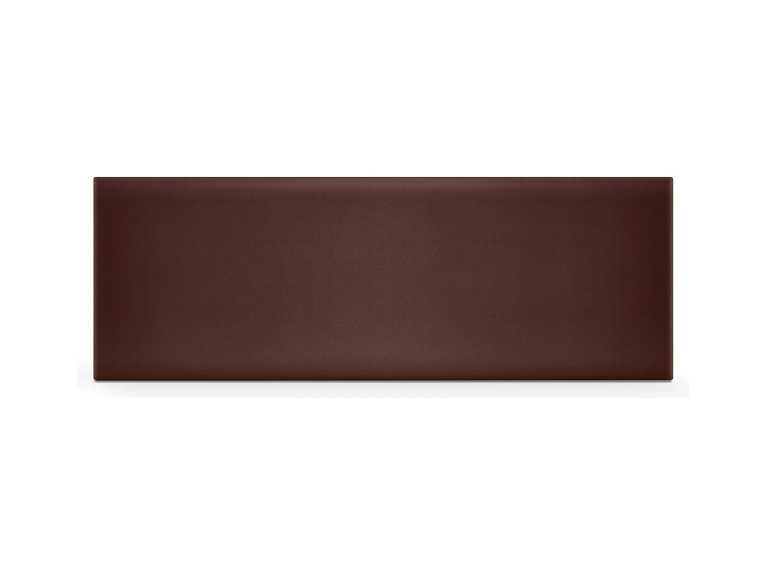 DHOME Glad kunstleer hoofdeinde 145x50cm bedden 135/140 - Chocolade