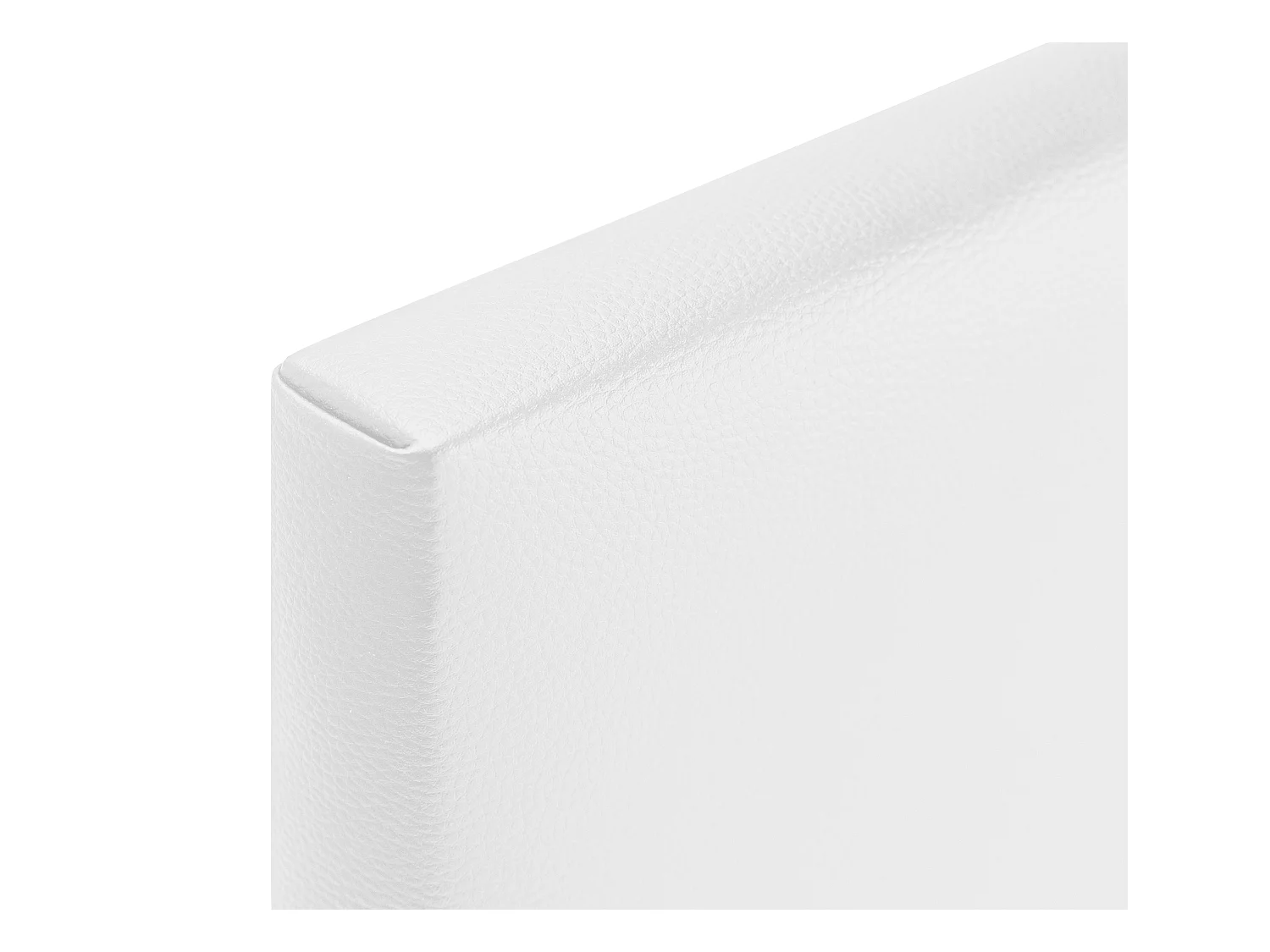 DHOME Tête de lit simili cuir lisse 110x105cm avec pieds Lits 105 - Blanc