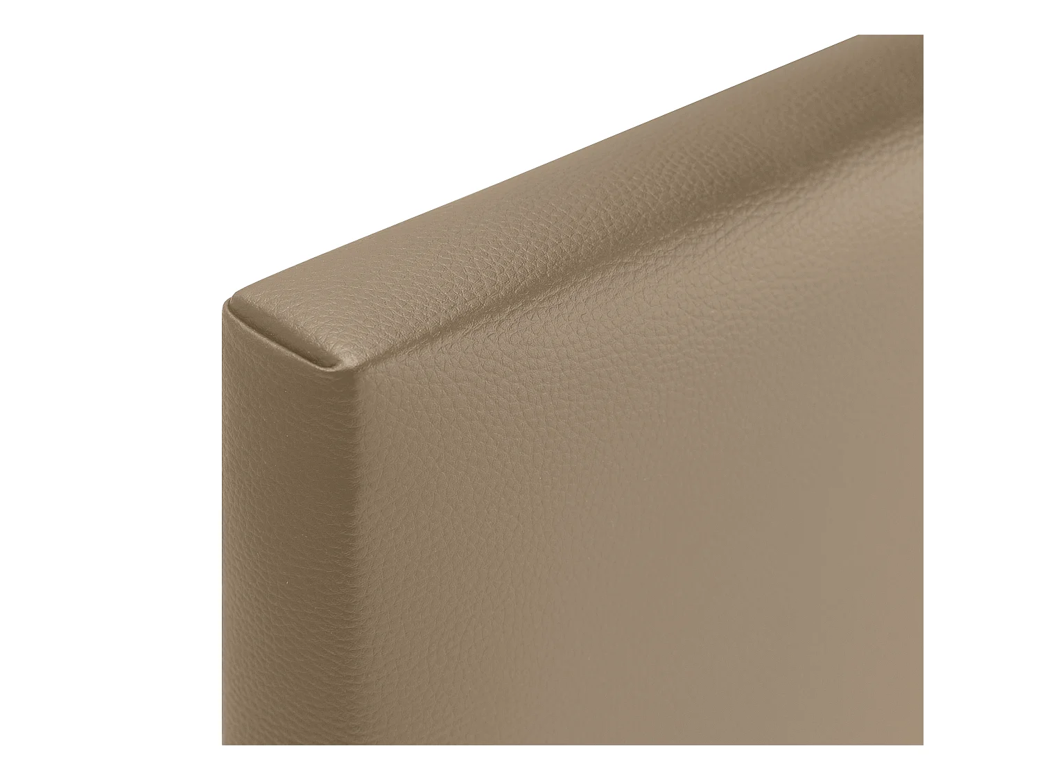 DHOME Glad kunstleer hoofdeinde 105x50cm bedden 105 - lichtbruin