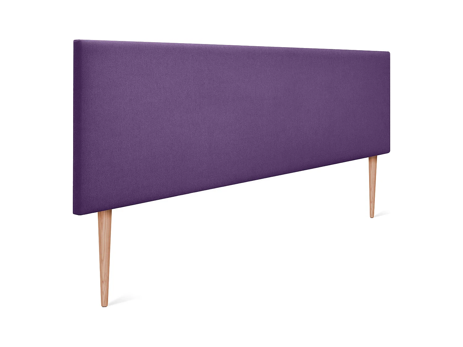 DHOME Testiera in de Tessuto Aqualine Liscio 150x105cm Con le gambe Letti 150 - Lilla