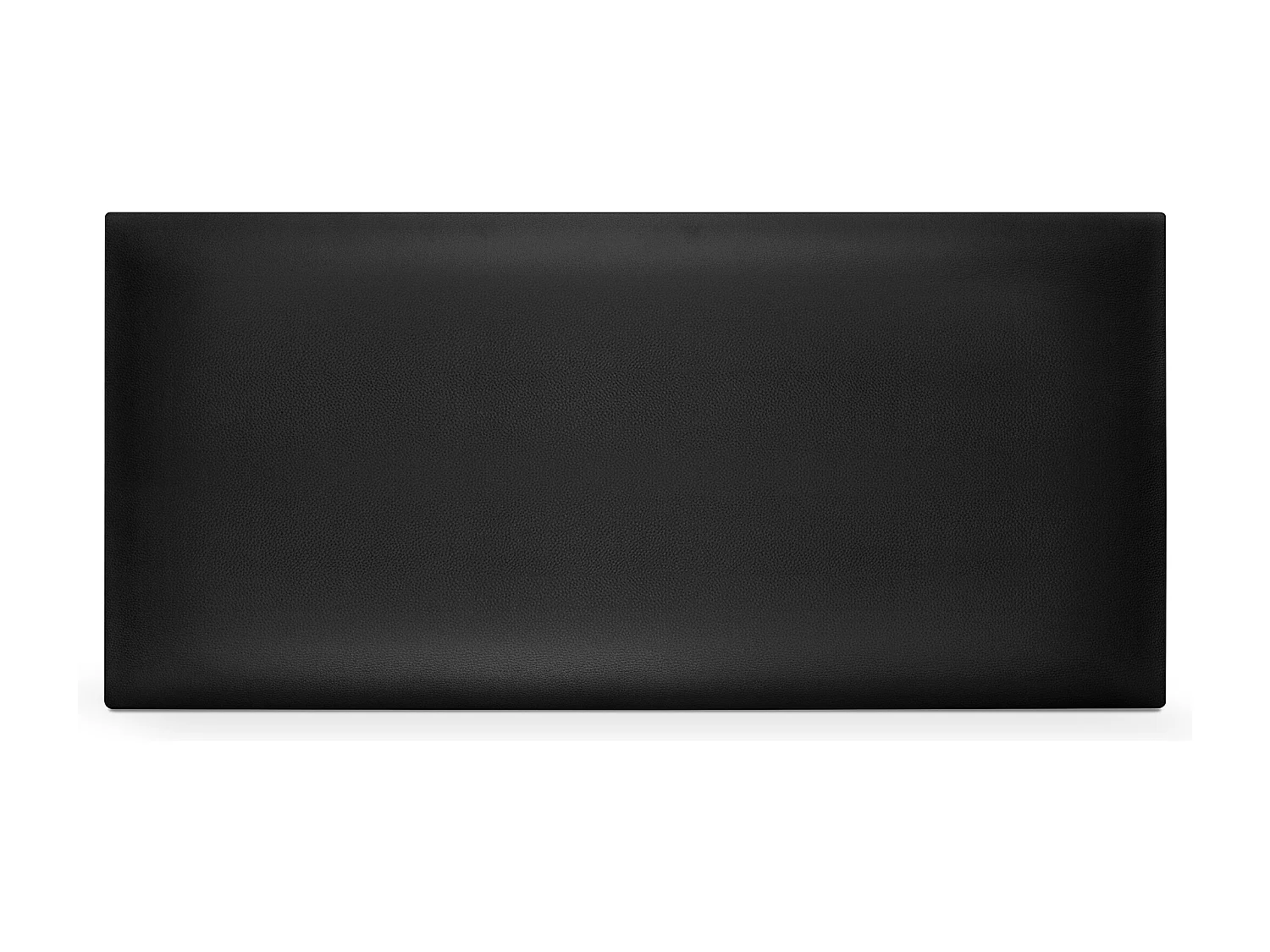 DHOME Kopfteil aus glattem Kunstleder 110x50cm Betten 105 - Schwarz