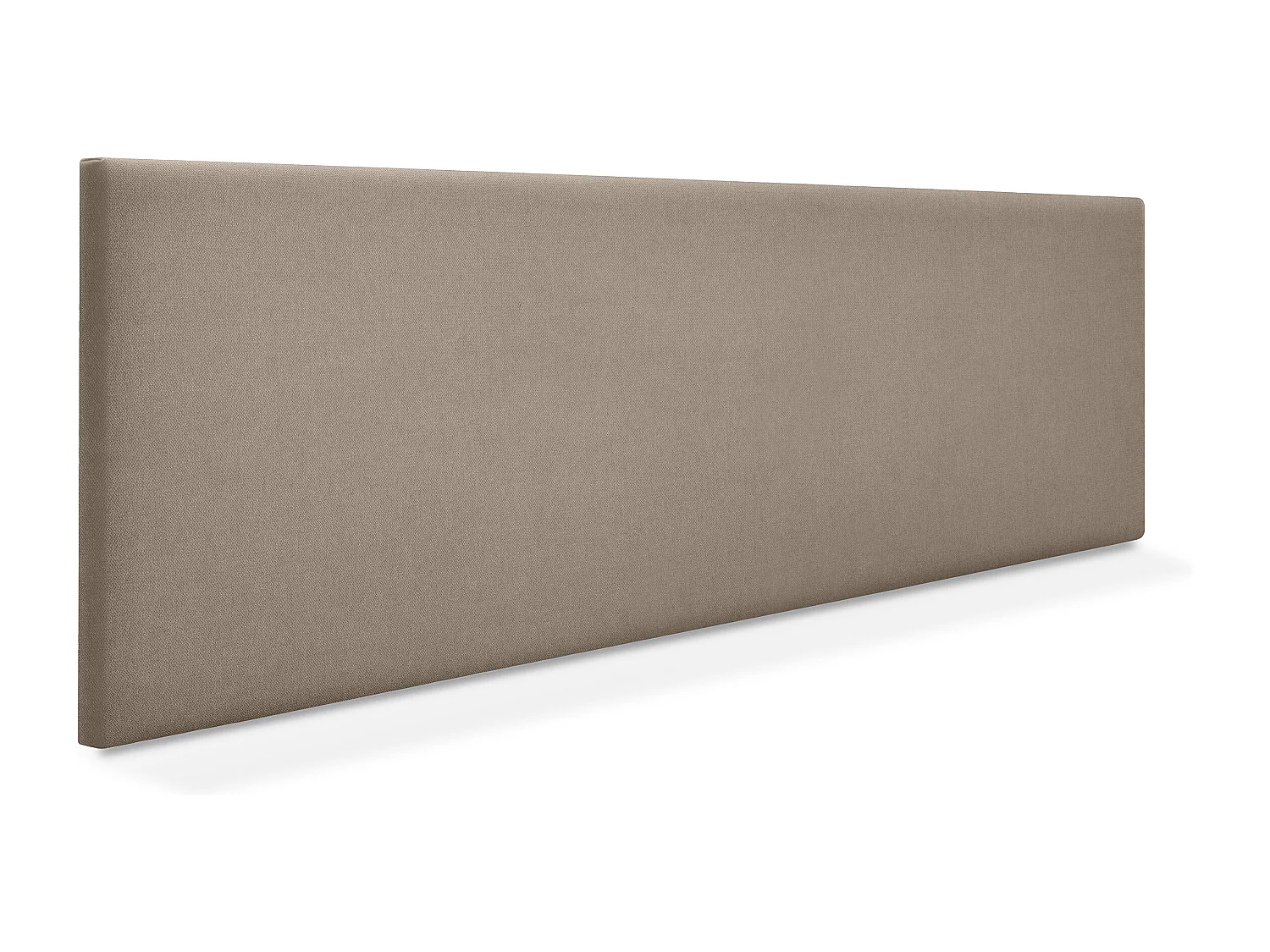 DHOME Tête de lit en tissu Aqualine lisse 145x50cm Lits 135/140 - Terre