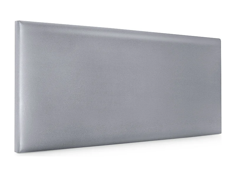 DHOME Testiera in de Similpelle Liscia 110x50cm Letti 105 - Argento