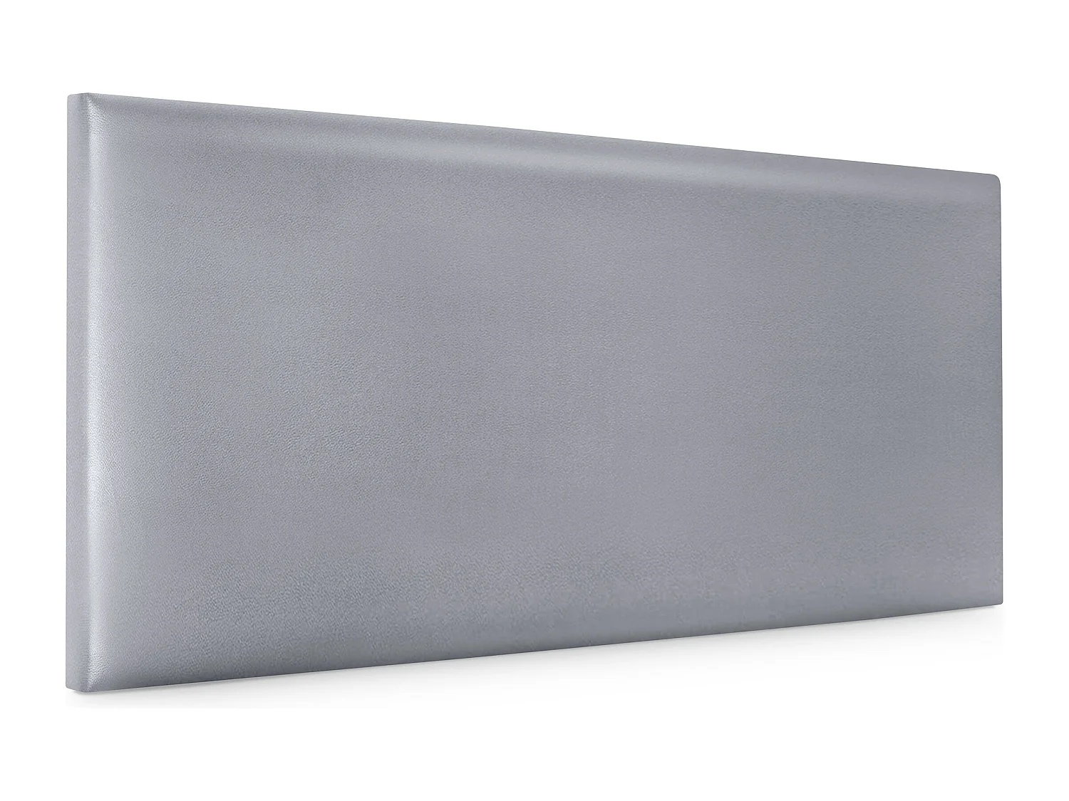 DHOME Glad kunstleer hoofdeinde 110x50cm bedden 105 - Zilver