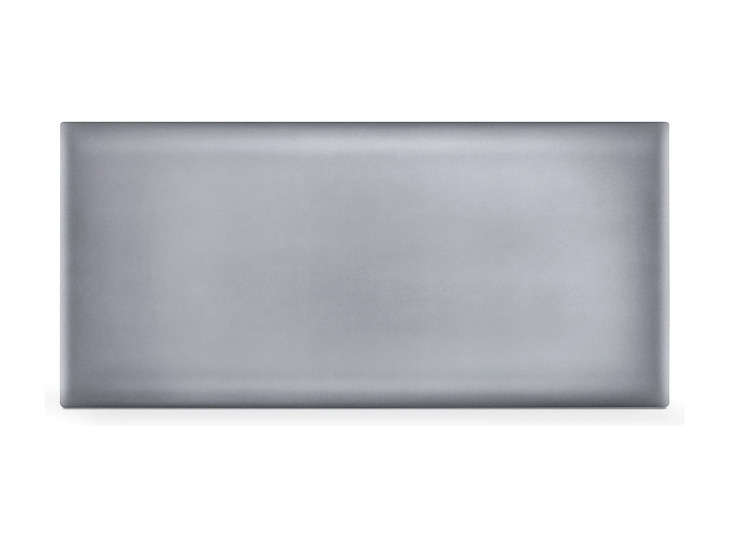 DHOME Glad kunstleer hoofdeinde 110x50cm bedden 105 - Zilver