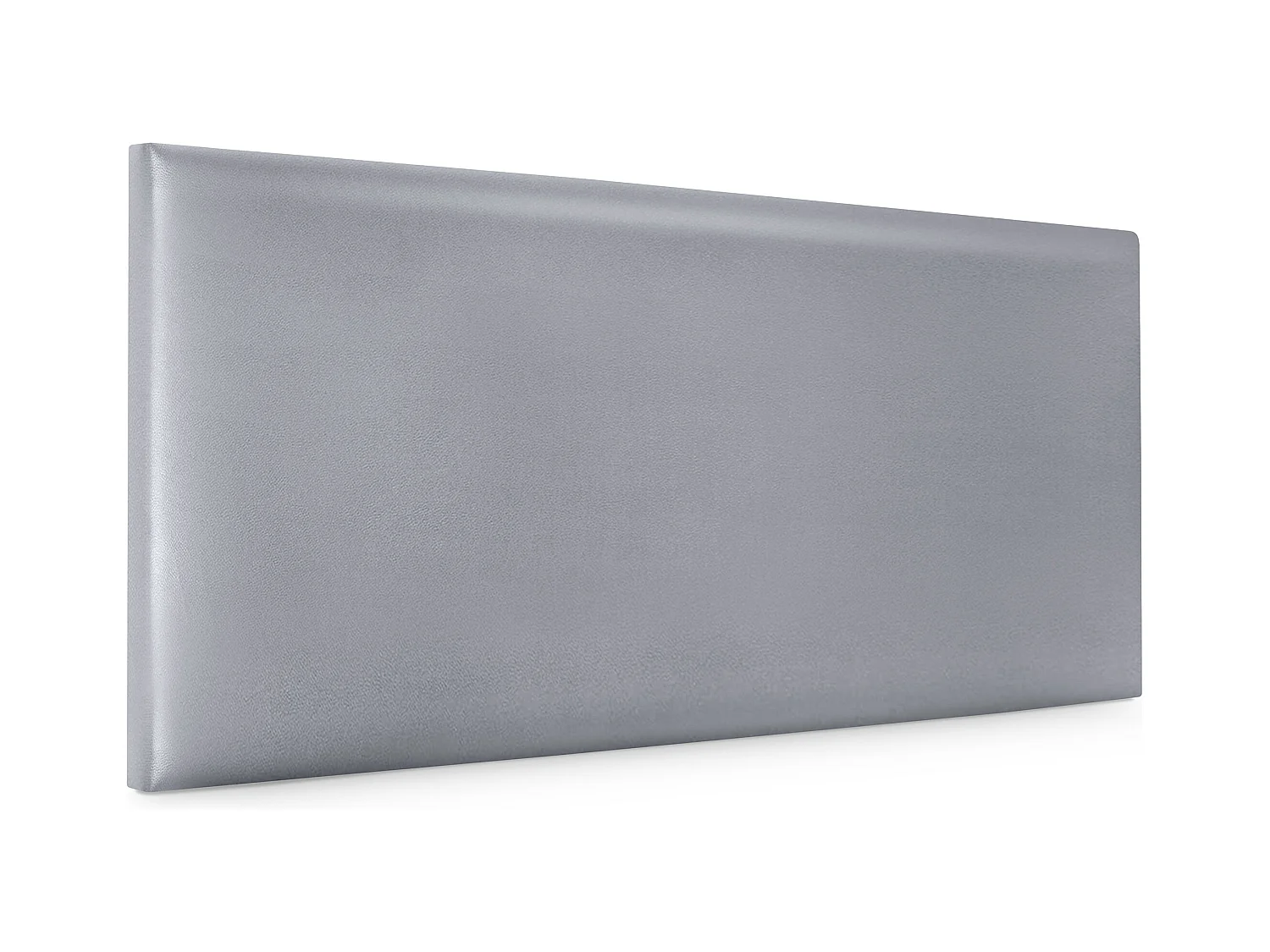 DHOME Tête de lit simili cuir lisse 110x50cm Lits 105 - Argent