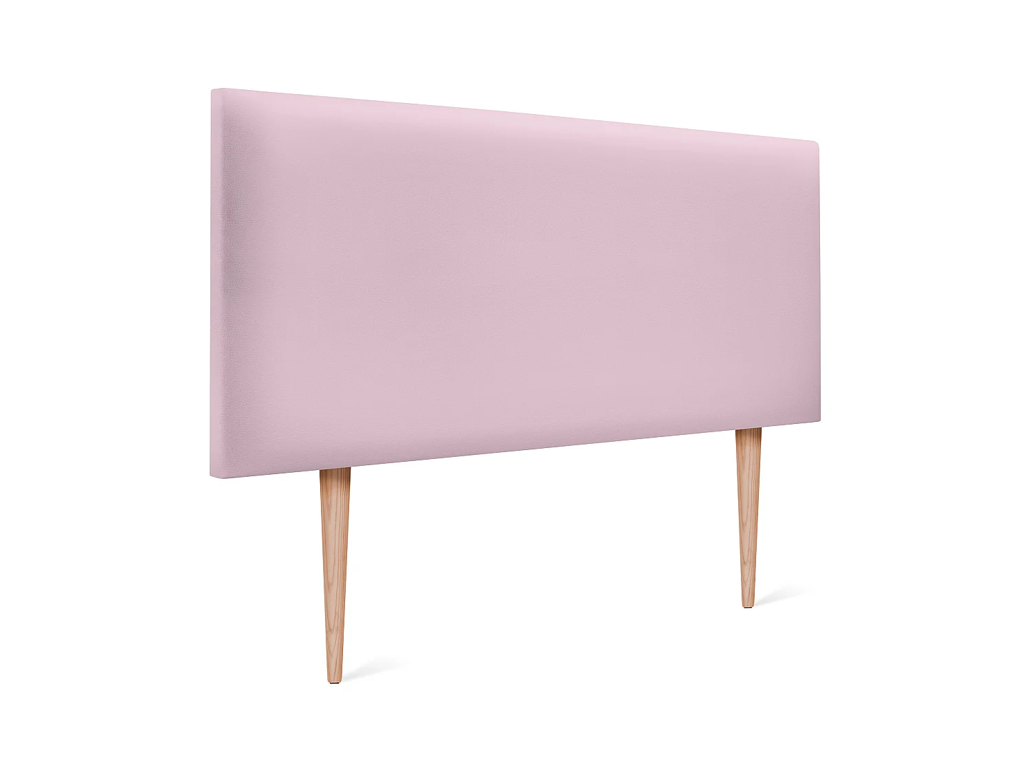 DHOME Tête de lit simili cuir lisse 90x105cm avec pieds Lits 80/90 - Rose