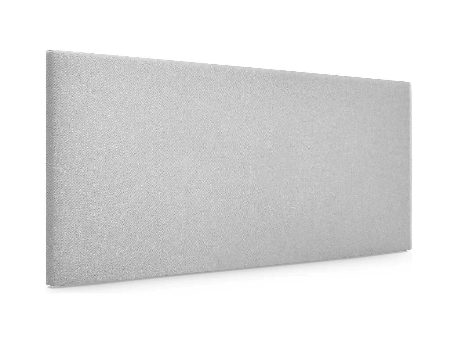 DHOME Stoff-Kopfteil Aqualine Glatt 105x50cm Betten 105 - Perlgrau