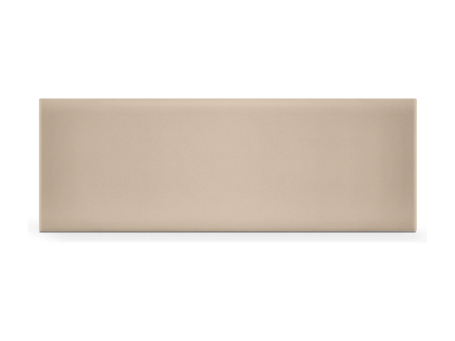 DHOME Kopfteil aus glattem Kunstleder 135x50cm Betten 120/135 - Beige