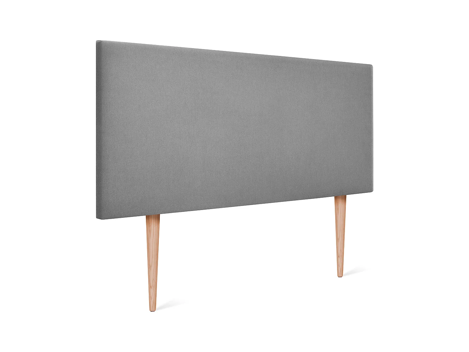 DHOME Testiera in de Tessuto Aqualine Liscio 90x105cm Con le gambe Letti 80/90 - Grigio
