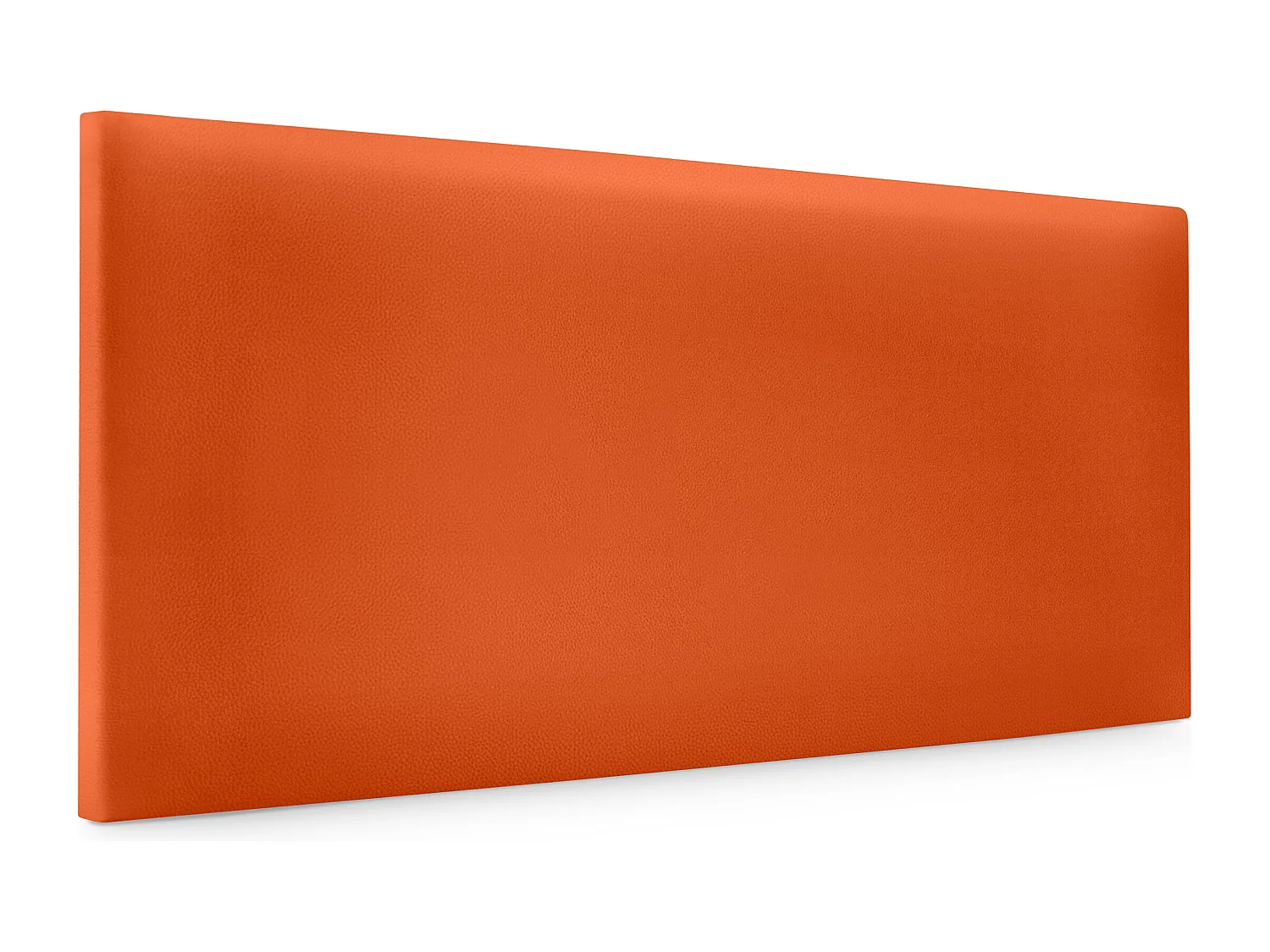 DHOME Tête de lit simili cuir lisse 110x50cm Lits 105 - Orange