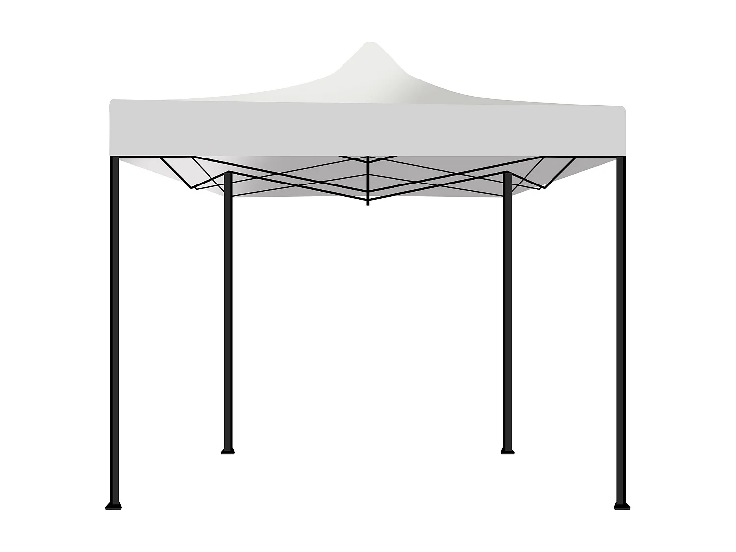 Tenda de jardim / Gazebo 3X3 Tenda dobrável à prova de água para feiras e mercados Branco
