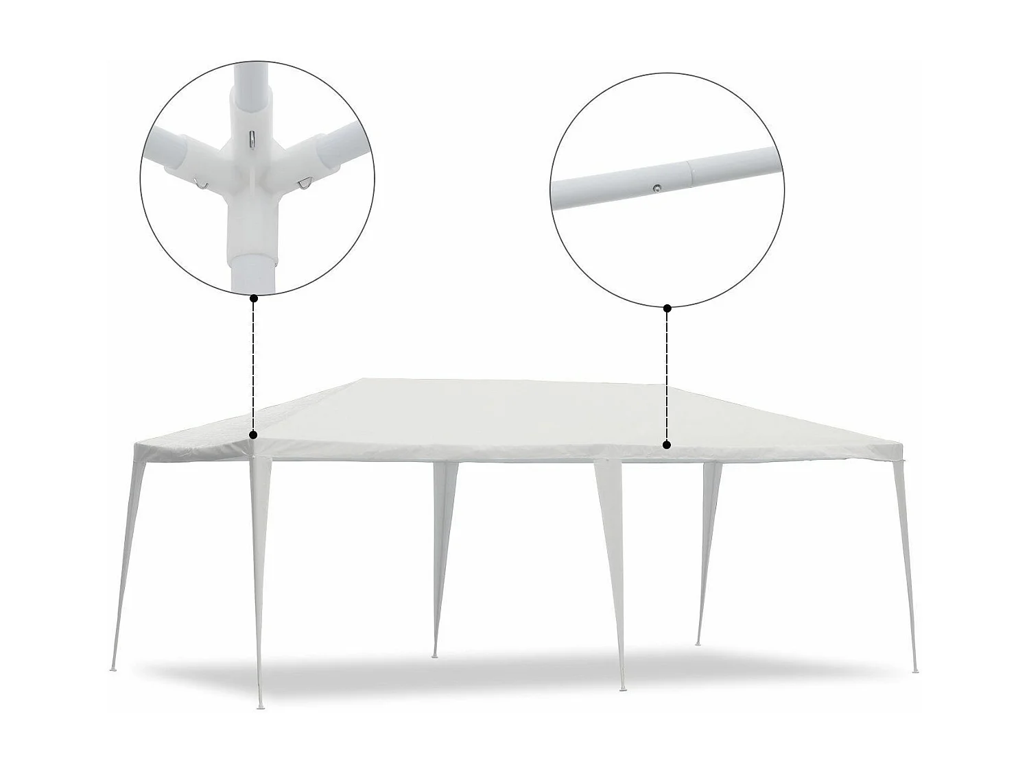 Tonnelle de jardin pour fêtes et événements 3x6 m