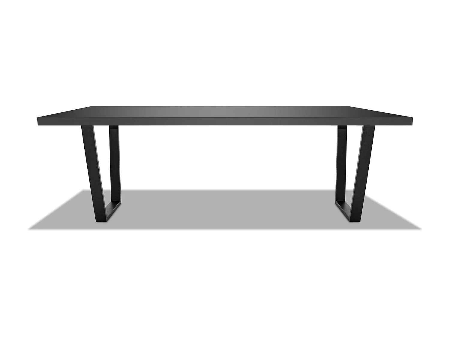 Ripiano per tavolo da pranzo 220x100x5cm, nero