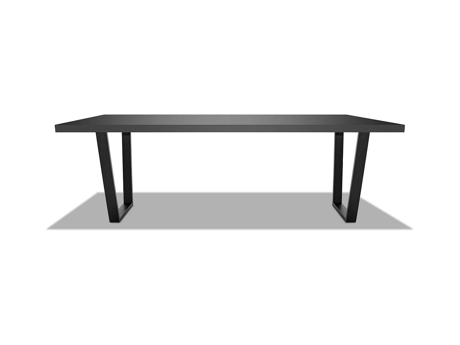 Ripiano per tavolo da pranzo 220x100x5cm, nero