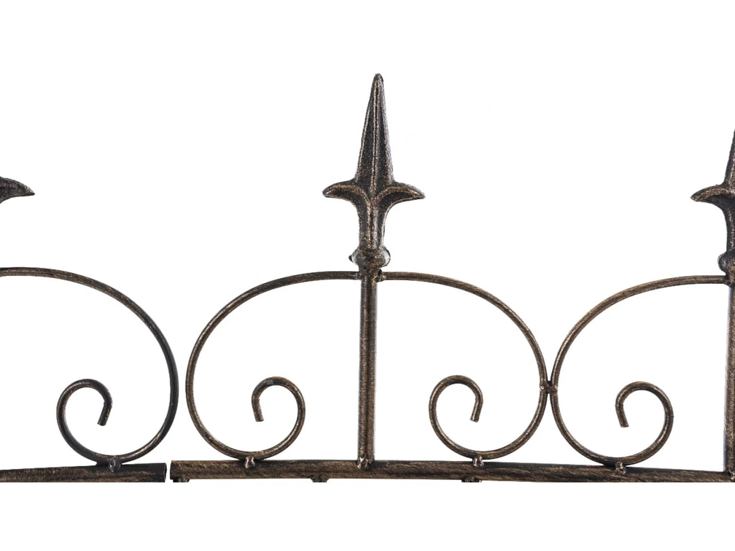 Lot de 4  Clôture de jardin - Métal & Antique clair - Bronze - Mangold