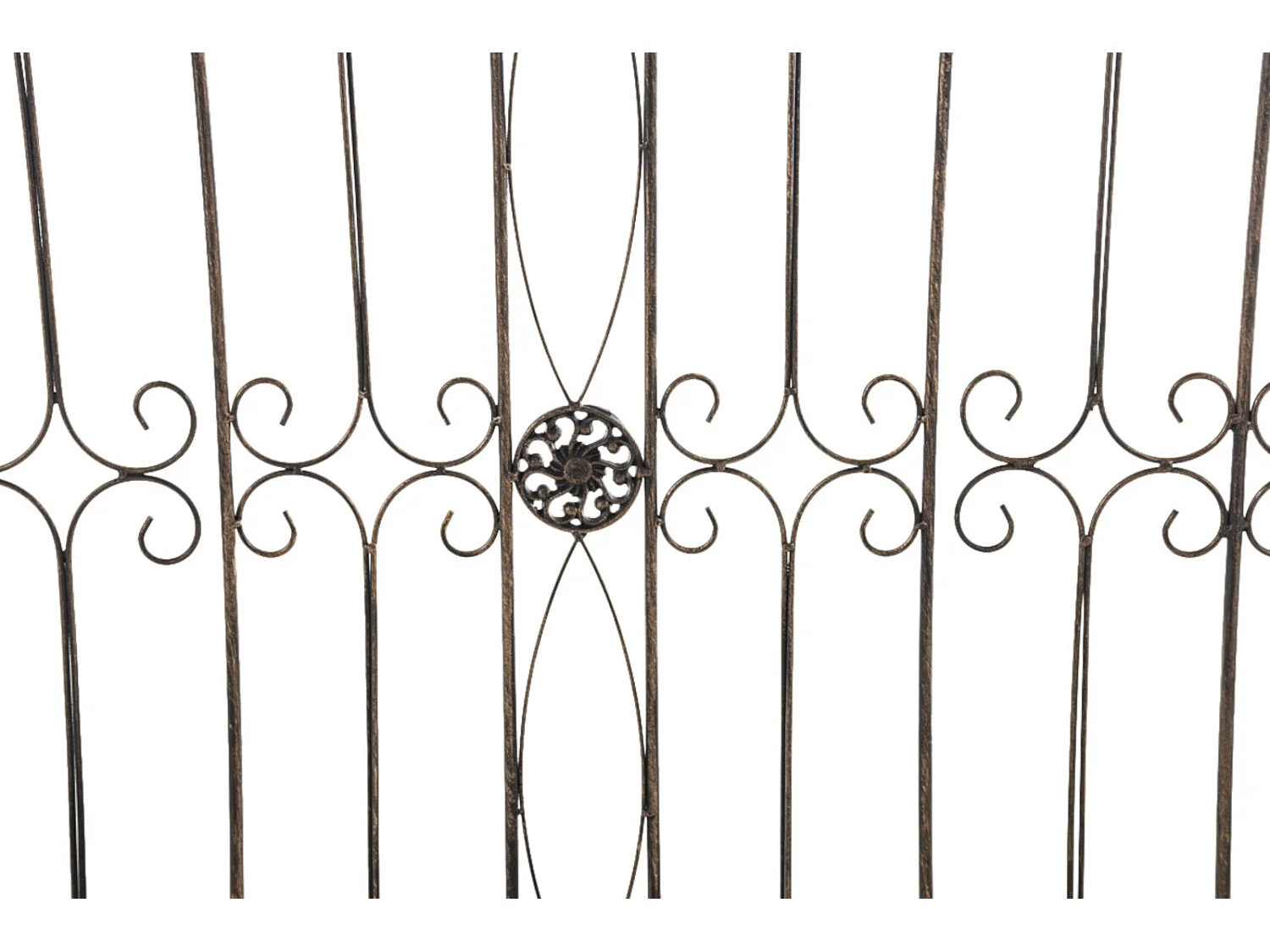 Lot de 4  Clôture de jardin - Métal & Antique clair - Bronze - Mangold