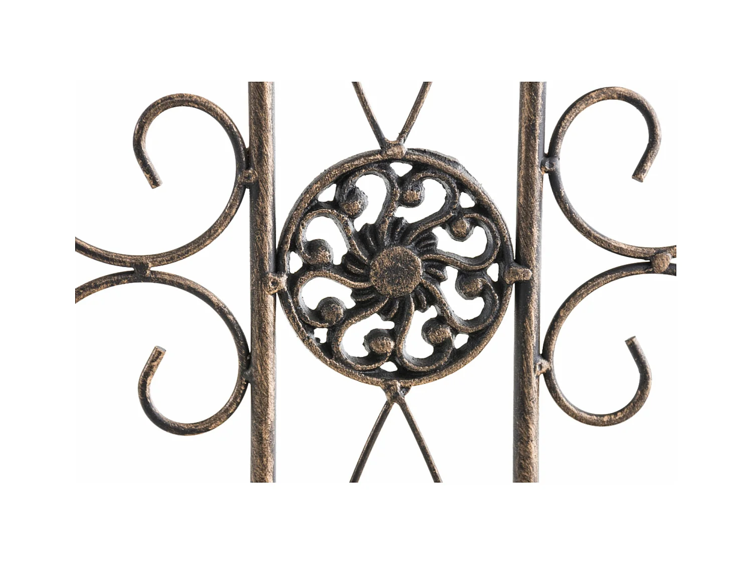 Lot de 4  Clôture de jardin - Métal & Antique clair - Bronze - Mangold