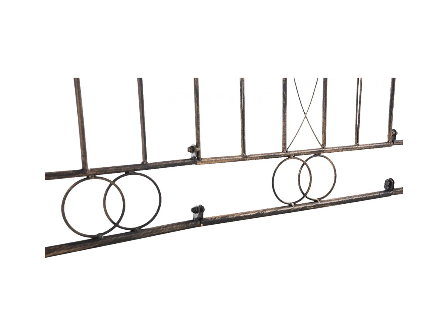 Lot de 4  Clôture de jardin - Métal & Antique clair - Bronze - Mangold
