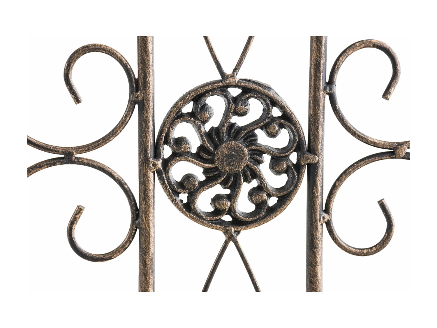 Lot de 4  Clôture de jardin - Métal & Antique clair - Bronze - Mangold