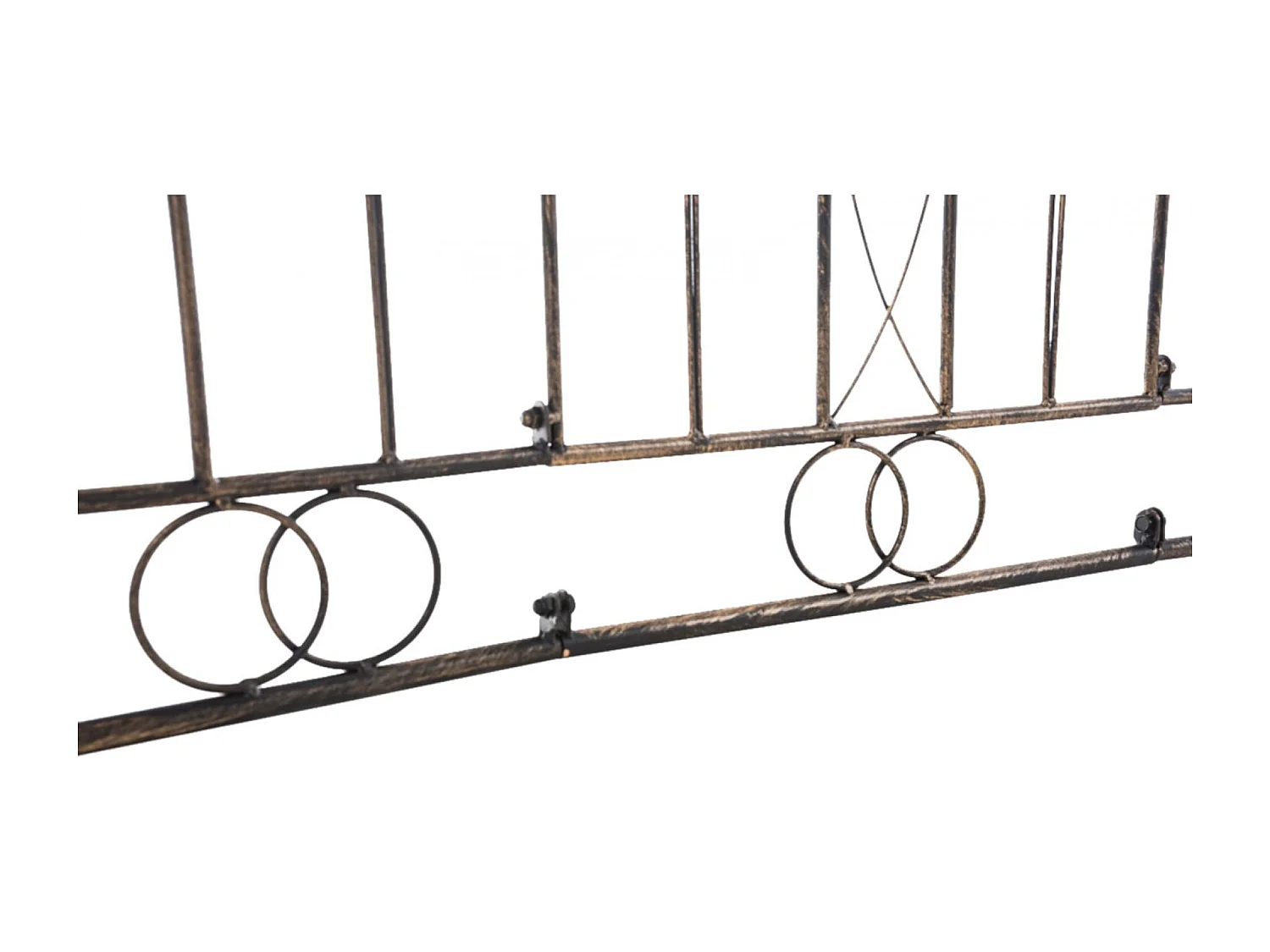 Lot de 4  Clôture de jardin - Métal & Antique clair - Bronze - Mangold