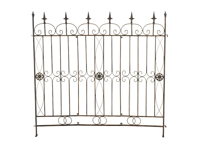 Clôture de jardin - Métal - Bronze - Mangold