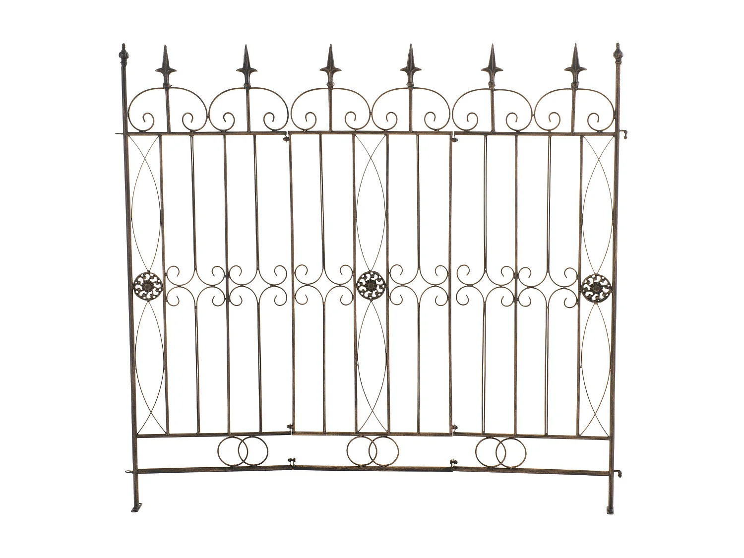 Clôture de jardin - Métal - Bronze - Mangold