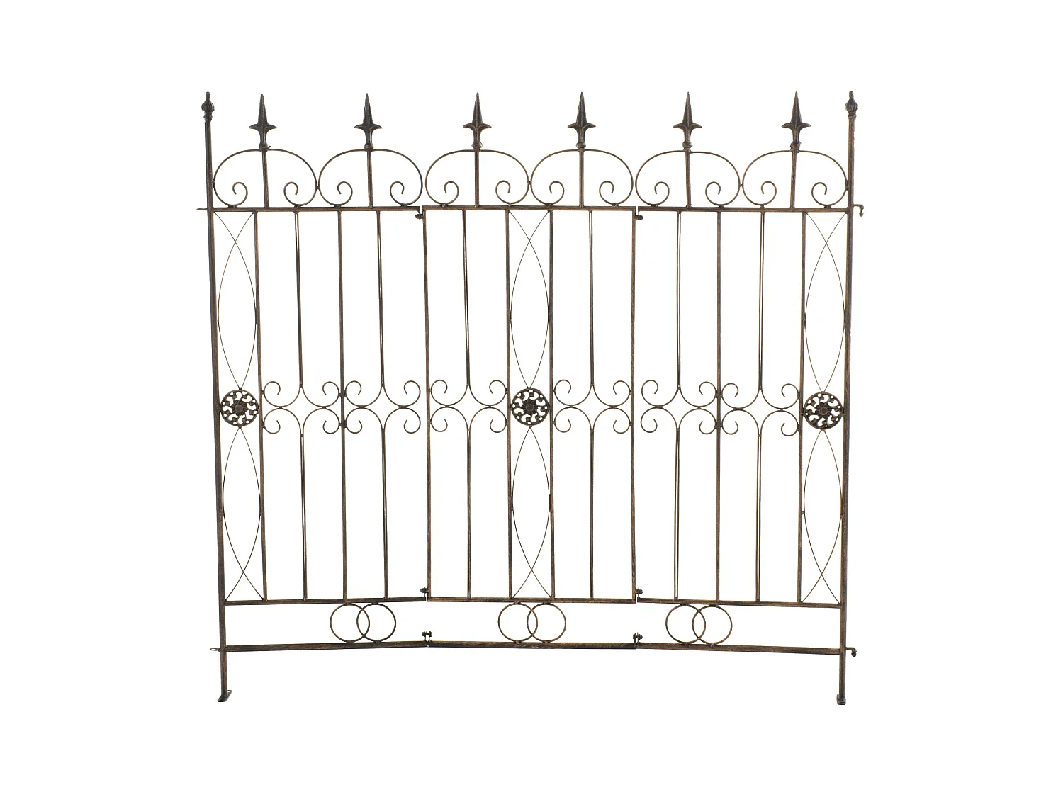 Clôture de jardin - Métal - Bronze - Mangold