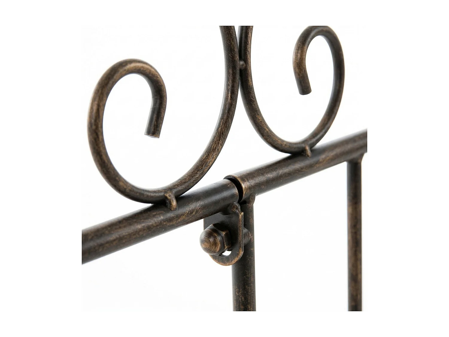 Gartenzaun - Metall - bronze - Mangold