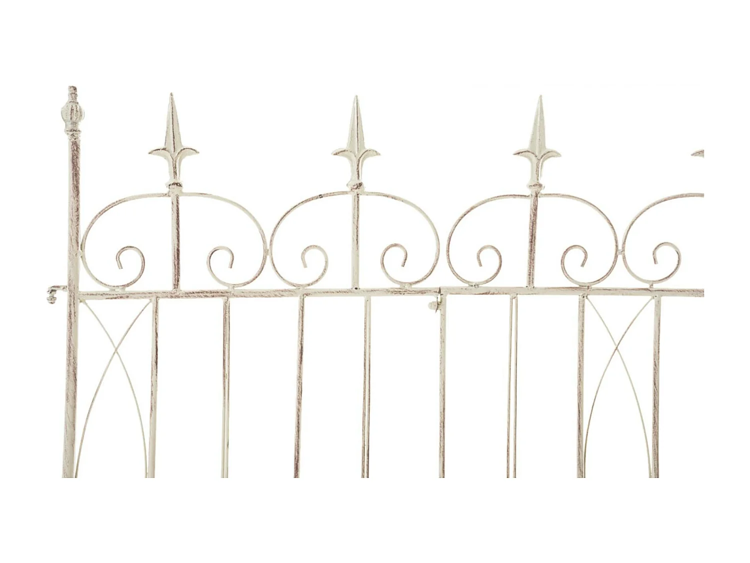 Lot de 4  Clôture de jardin - Métal & Antique clair - Crème antique - Mangold