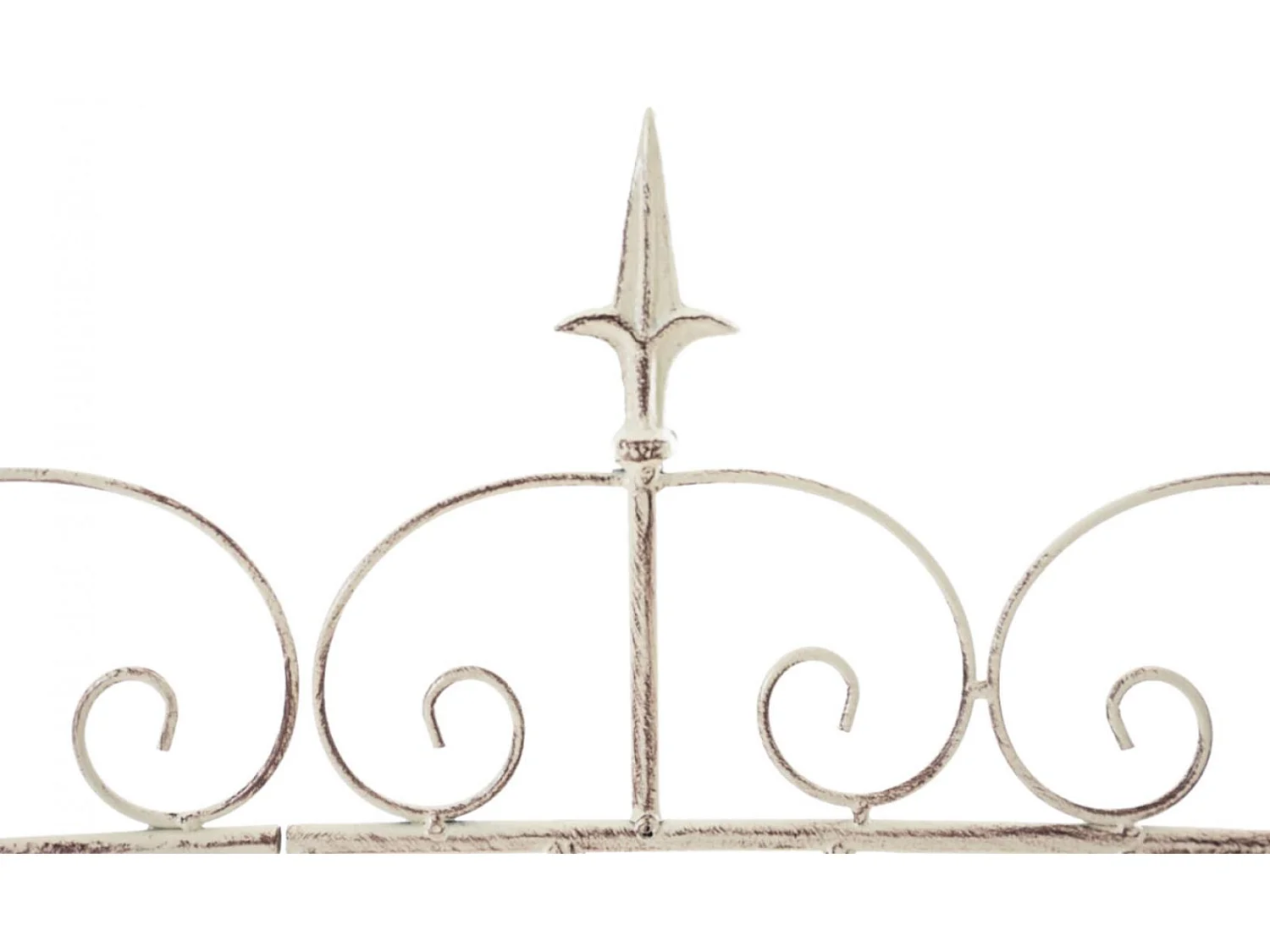 Lot de 4  Clôture de jardin - Métal & Antique clair - Crème antique - Mangold