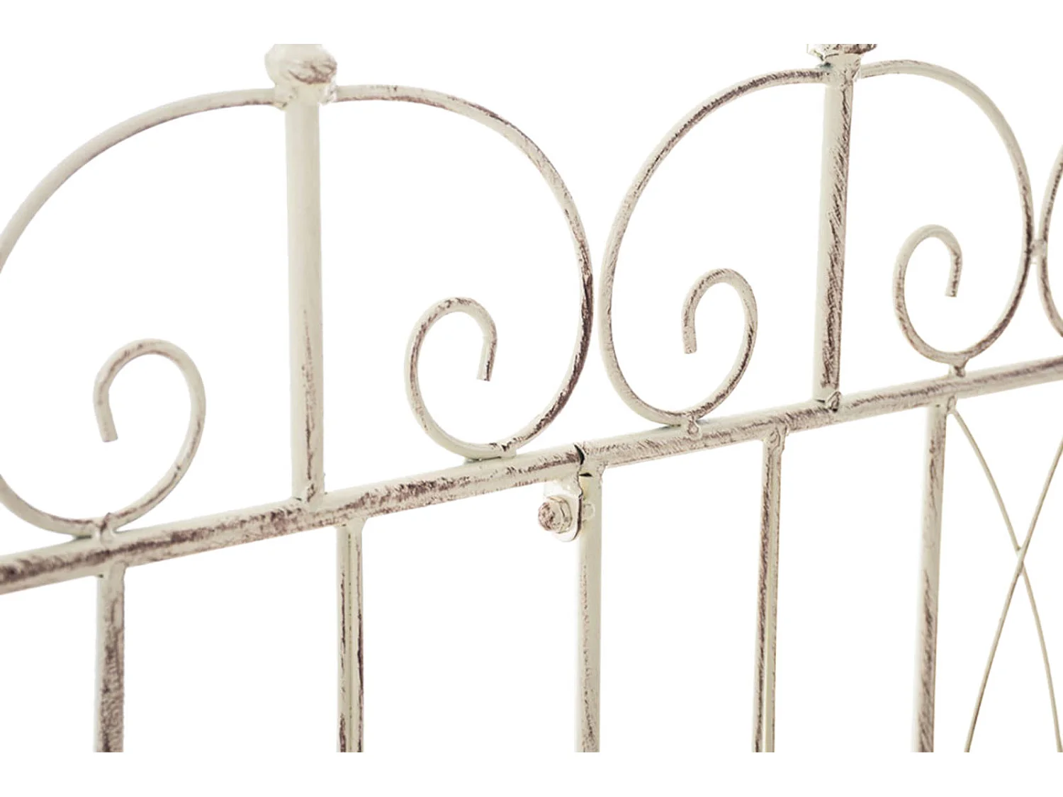 Lot de 4  Clôture de jardin - Métal & Antique clair - Crème antique - Mangold