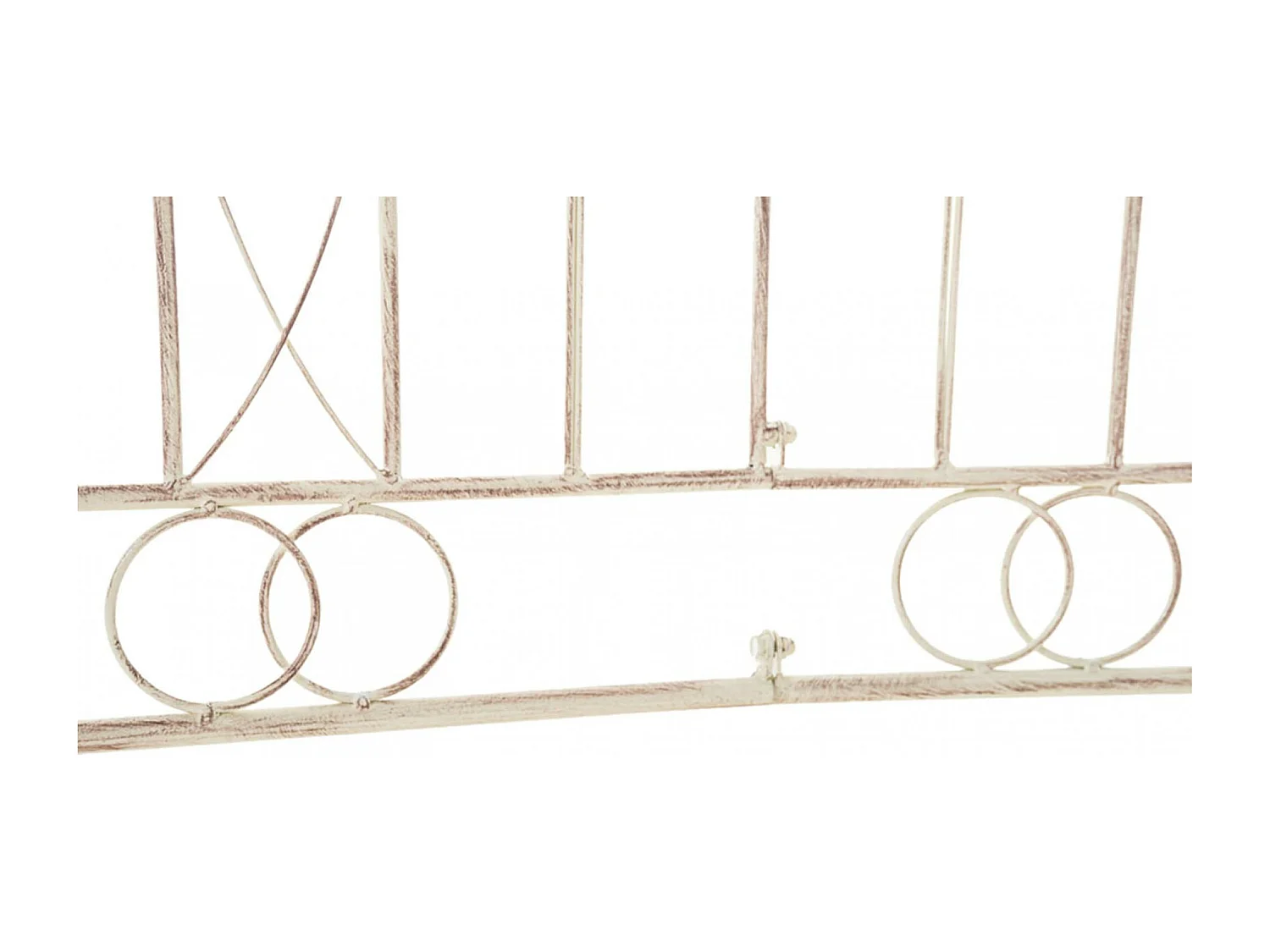 Lot de 4  Clôture de jardin - Métal & Antique clair - Crème antique - Mangold