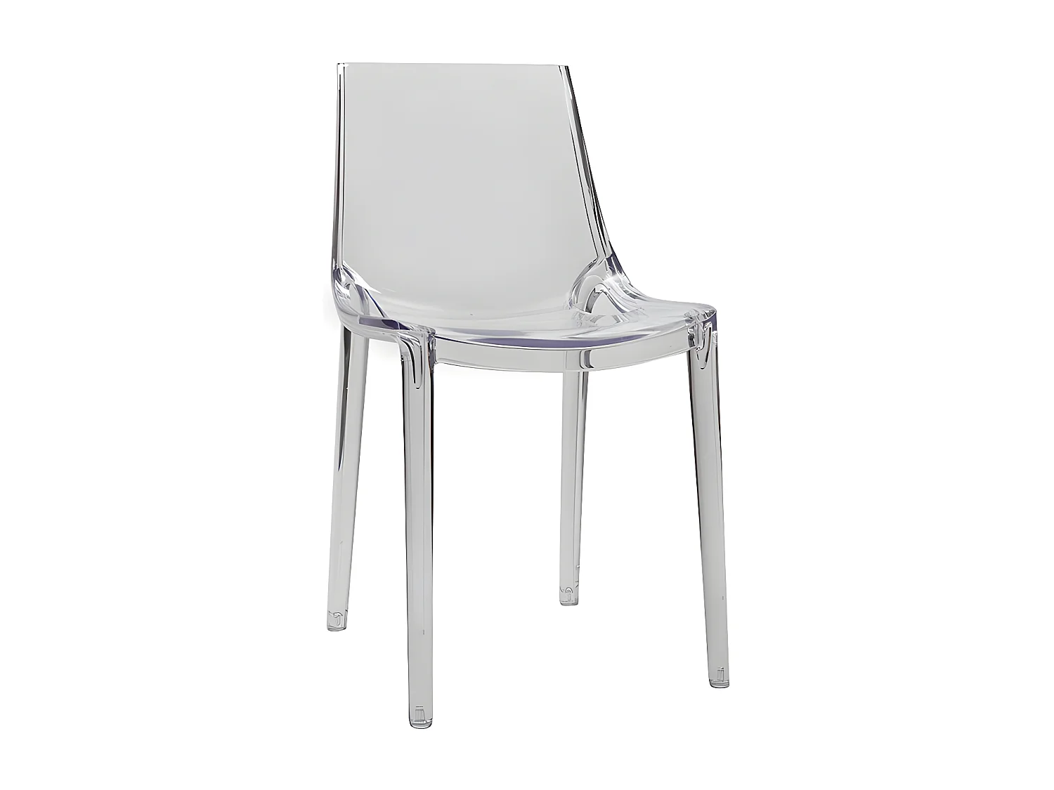 Sillas transparentes diseño lote de 2 YZEL